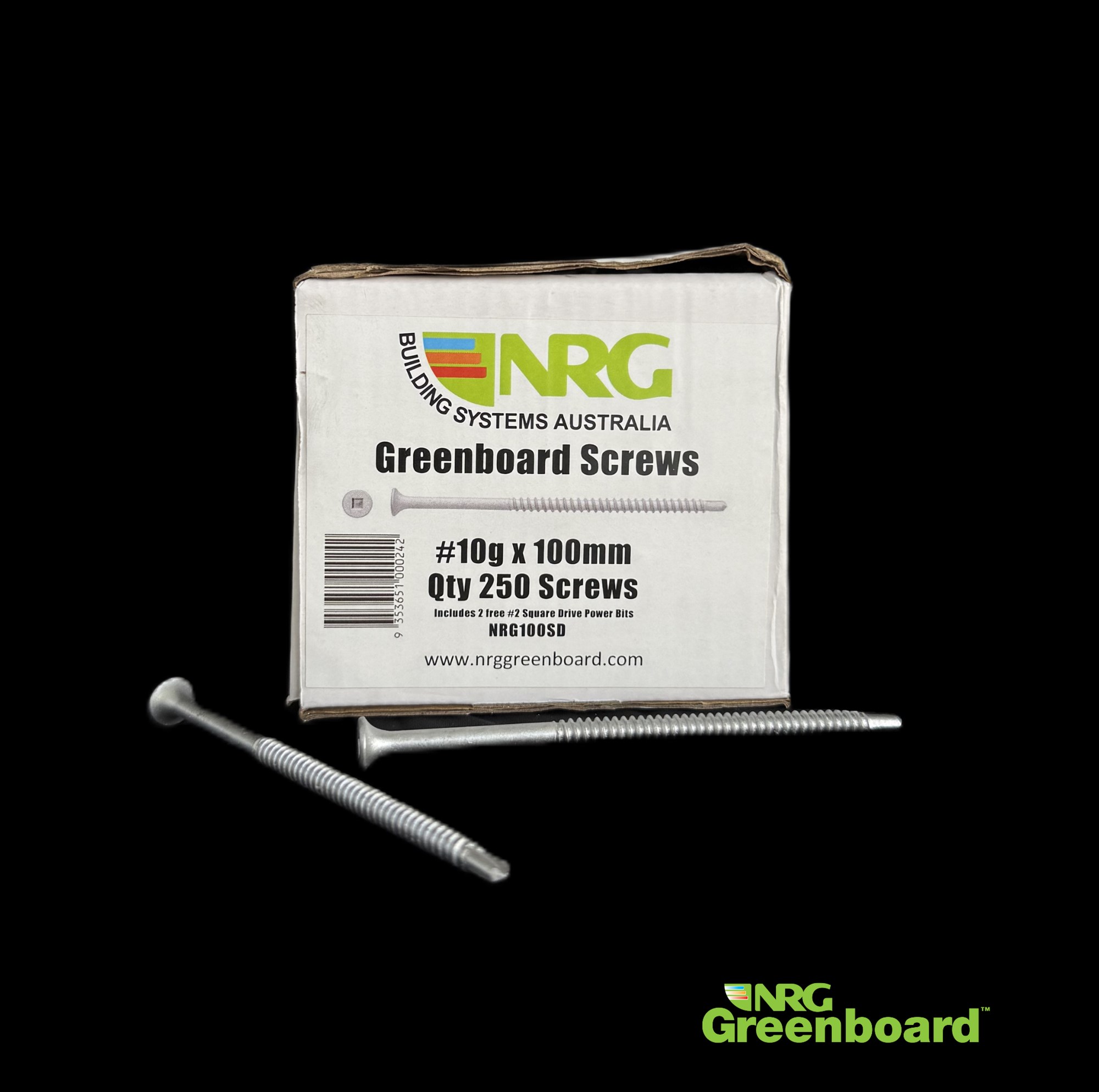 nrg self drilling screws 100mm box250